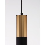 Lampa Wisząca Tuba Ango Czarno-Złota | Decolab24