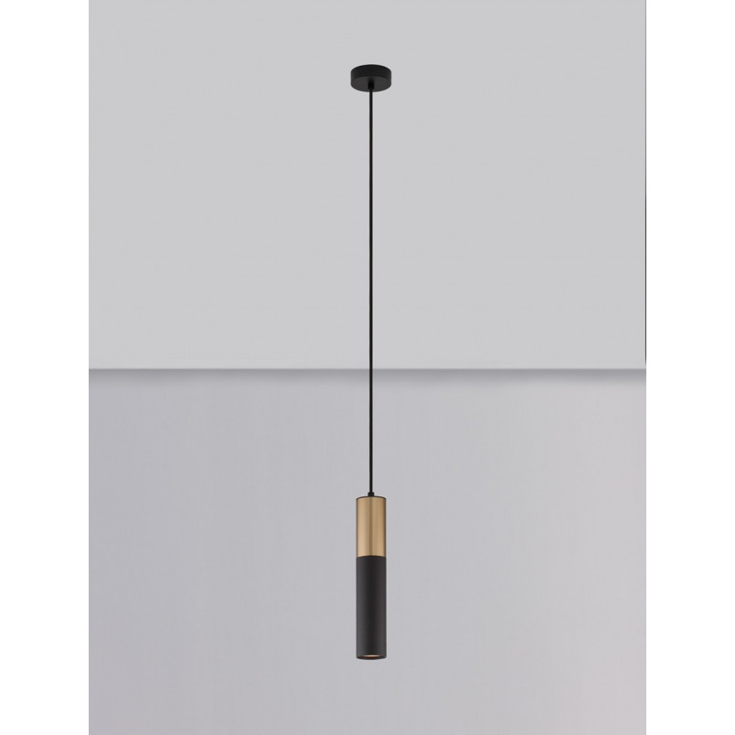 Lampa Wisząca Tuba Ango Czarno-Złota | Decolab24