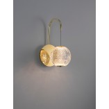 Kinkiet szklany Jewels LED - Złoty / Przezroczysty | Decolab24