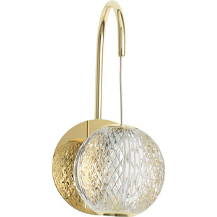 Kinkiet szklany Jewels LED - Złoty / Przezroczysty | Decolab24