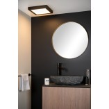 Plafon LED czarny do łazienki 30cm - Lucide Brice
