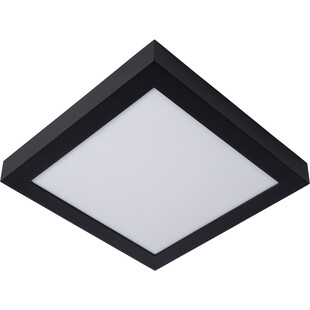 Plafon łazienkowy kwadratowy Brice LED 30cm czarny Lucide