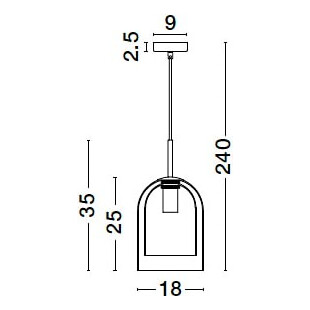 Lampa Wisząca Retro Szklana Bursztynowa | Decolab24