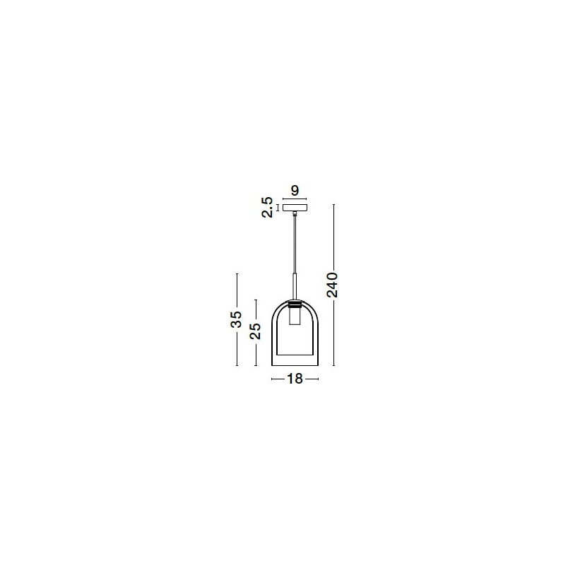 Lampa Wisząca Retro Szklana Bursztynowa | Decolab24