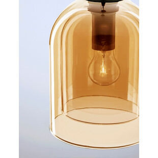Lampa Wisząca Retro Szklana Bursztynowa | Decolab24