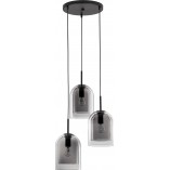 Lampa Wisząca Retro Duo III - Szkło Dymione | Decolab24
