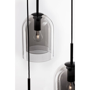 Lampa Wisząca Retro Duo III - Szkło Dymione | Decolab24
