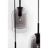 Lampa Wisząca Retro Duo III - Szkło Dymione | Decolab24
