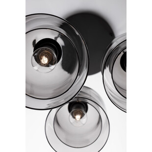 Lampa Wisząca Retro Duo III - Szkło Dymione | Decolab24