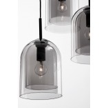 Lampa Wisząca Retro Duo III - Szkło Dymione | Decolab24