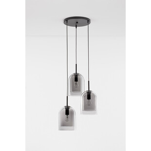 Lampa Wisząca Retro Duo III - Szkło Dymione | Decolab24