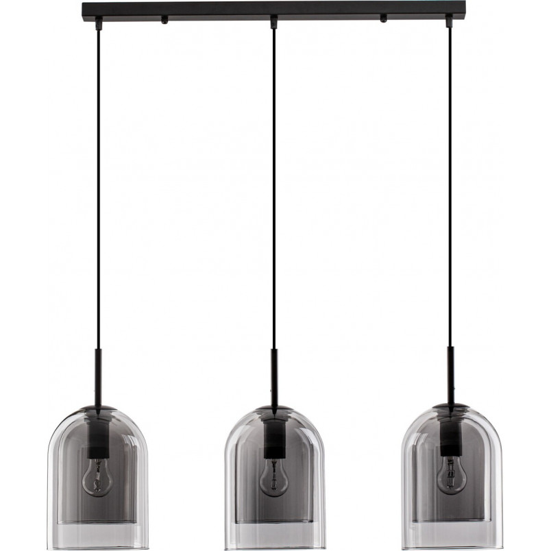 Lampa wisząca szklana retro Duo III - Decolab24