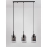 Lampa wisząca szklana retro Duo III - Decolab24