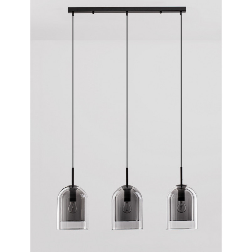 Lampa wisząca szklana retro Duo III - Decolab24