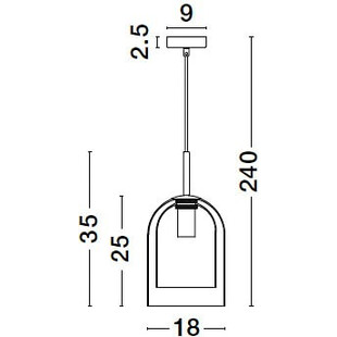 Lampa wisząca szklana RETRO Duo - Decolab24 | E27