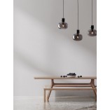 Lampa Wisząca Szkło Dymione Retro Bulgy III | Decolab24