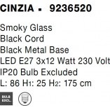 Lampa Wisząca Szkło Dymione Retro Bulgy III | Decolab24