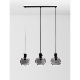 Lampa Wisząca Szkło Dymione Retro Bulgy III | Decolab24