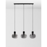 Lampa Wisząca Szkło Dymione Retro Bulgy III | Decolab24