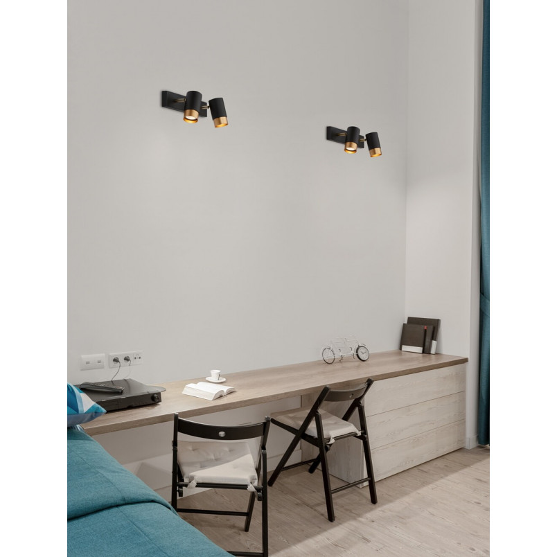 Reflektor Ango II | Czarno-złoty | Decolab24