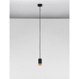 Lampa Wisząca Ango Czarno-Złota | Minimalistyczny Design