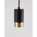 Lampa Wisząca Ango Czarno-Złota | Minimalistyczny Design