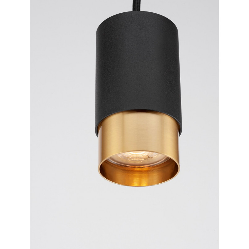 Lampa Wisząca Ango Czarno-Złota | Minimalistyczny Design