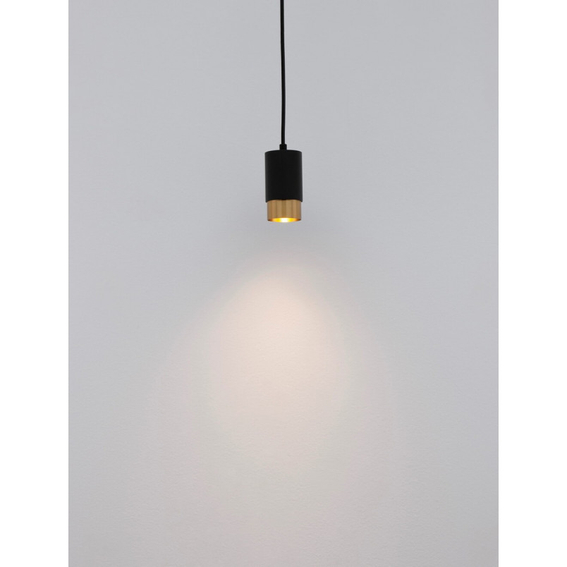 Lampa Wisząca Ango Czarno-Złota | Minimalistyczny Design