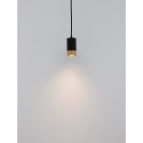 Lampa Wisząca Ango Czarno-Złota | Minimalistyczny Design