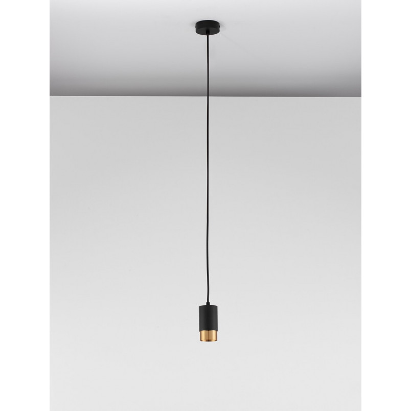 Lampa Wisząca Ango Czarno-Złota | Minimalistyczny Design