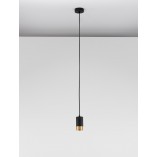 Lampa Wisząca Ango Czarno-Złota | Minimalistyczny Design