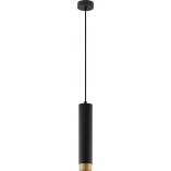 Lampa wisząca Ango II - czarno-złota tuba | Decolab24