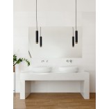 Lampa wisząca Ango II - czarno-złota tuba | Decolab24