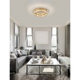 Plafon kryształowy glamour Queen LED 60cm - Eleganckie oświetlenie