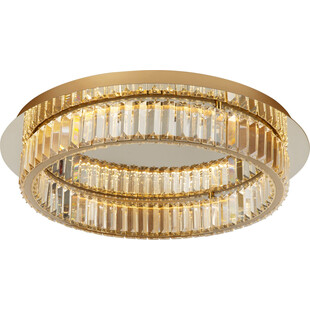 Plafon kryształowy glamour Queen LED 60cm przeźroczysty / złoty