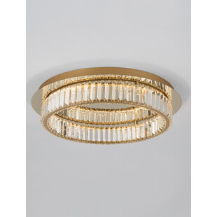 Plafon kryształowy glamour Queen LED 60cm przeźroczysty / złoty