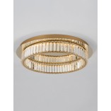 Plafon kryształowy glamour Queen LED 60cm - Eleganckie oświetlenie