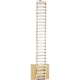 Kinkiet Glamour Queen LED | Kryształowy, Złoty | Decolab24