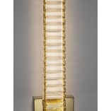 Kinkiet Glamour Queen LED | Kryształowy, Złoty | Decolab24