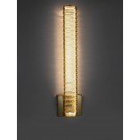 Kinkiet Glamour Queen LED | Kryształowy, Złoty | Decolab24