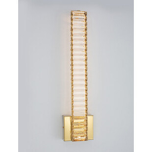 Kinkiet kryształowy glamour Queen LED 60cm przeźroczysty / złoty
