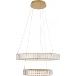 Lampa wisząca Queen LED II - Kryształowa, Złota | Decolab24