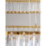 Lampa Wisząca Kryształowa Glamour Queen LED III 80cm | Decolab24