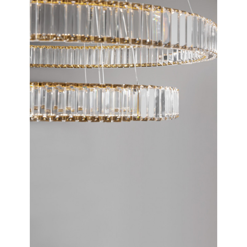 Lampa Wisząca Kryształowa Glamour Queen LED III 80cm | Decolab24