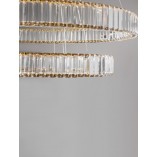 Lampa Wisząca Kryształowa Glamour Queen LED III 80cm | Decolab24
