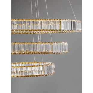 Lampa Wisząca Kryształowa Glamour Queen LED III 80cm | Decolab24