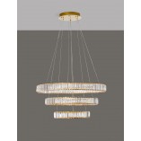 Lampa Wisząca Kryształowa Glamour Queen LED III 80cm | Decolab24