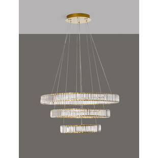 Lampa Wisząca Kryształowa Glamour Queen LED III 80cm | Decolab24