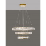 Lampa Wisząca Kryształowa Glamour Queen LED III 80cm | Decolab24