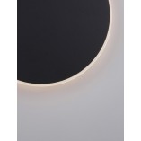 Kinkiet okrągły dekoracyjny Cerchio LED 30cm 1450lm czarny